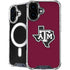 Texas A&M University Black Logo iPhone 16 MagSafe Case