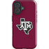 Texas A&M University Black Logo iPhone 16 Plus Impact Case