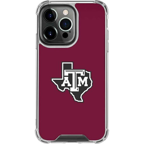 Texas A&M University Black Logo iPhone 16 Pro Clear Case