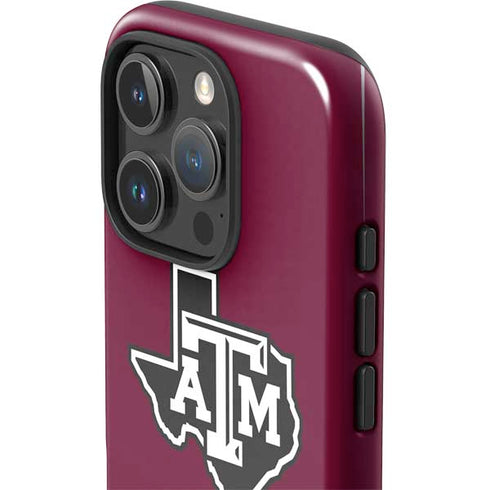 Texas A&M University Black Logo iPhone 16 Pro Impact Case