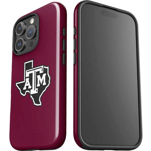 Texas A&M University Black Logo iPhone 16 Pro Impact Case