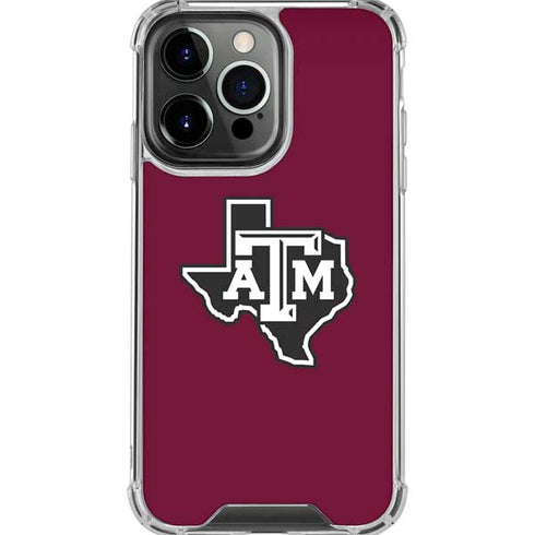 Texas A&M University Black Logo iPhone 16 Pro Max Clear Case
