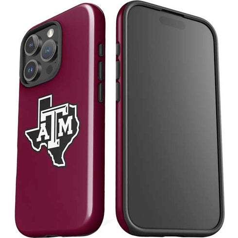 Texas A&M University Black Logo iPhone 16 Pro Max Impact Case