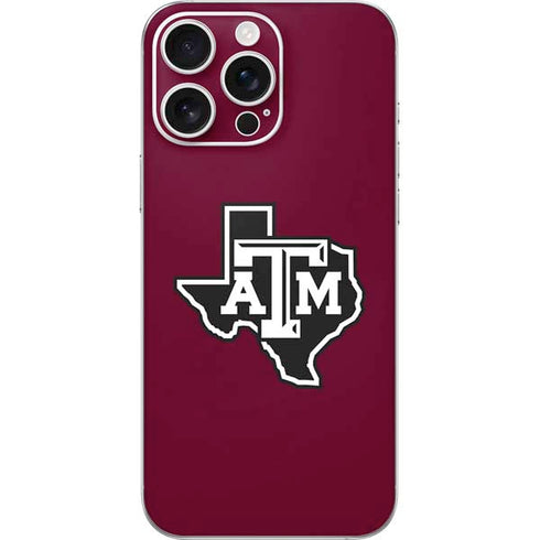 Texas A&M University Black Logo iPhone 16 Pro Max Skin