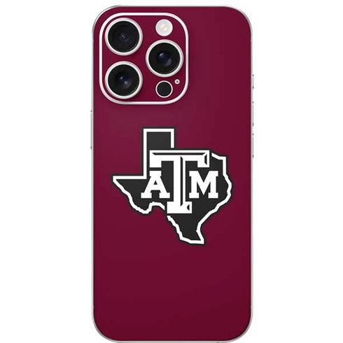 Texas A&M University Black Logo iPhone 16 Pro Skin