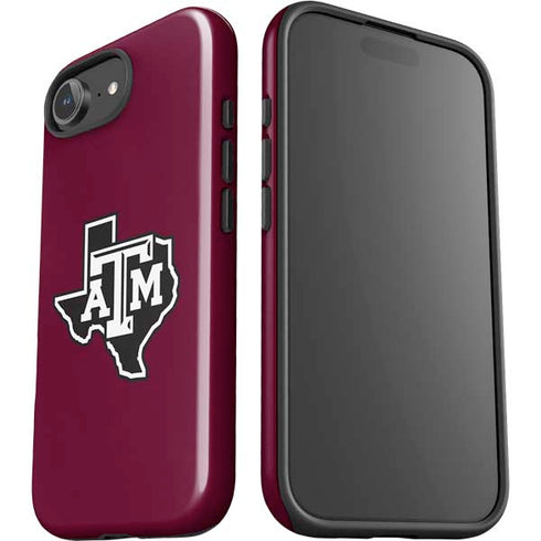 Texas A&M University Black Logo iPhone 16e Impact Case