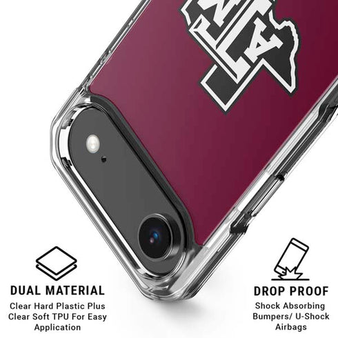 Texas A&M University Black Logo iPhone 17 Air Clear Case