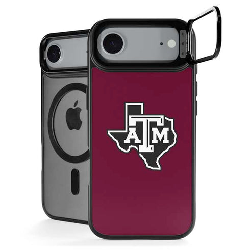 Texas A&M University Black Logo iPhone 17 Air Kickstand Case