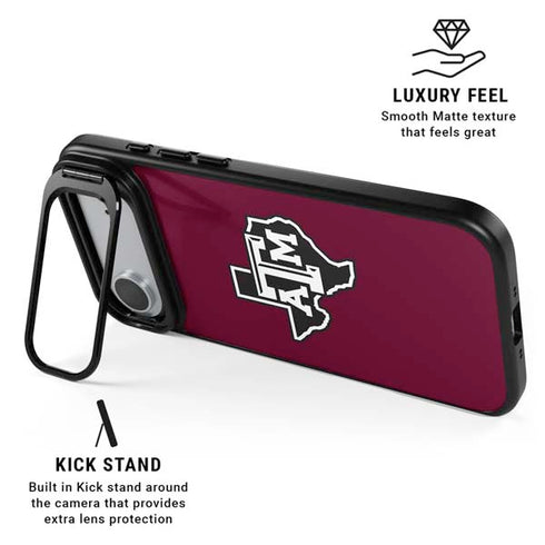 Texas A&M University Black Logo iPhone 17 Air Kickstand Case