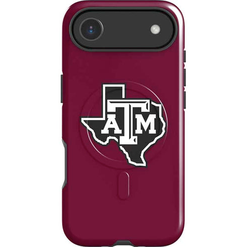 Texas A&M University Black Logo iPhone 17 Air Magsafe Impact Case