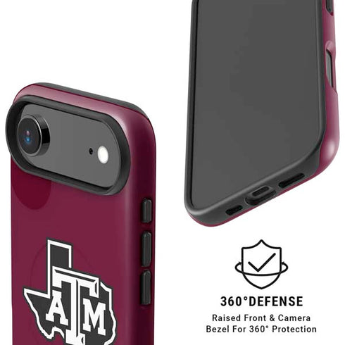 Texas A&M University Black Logo iPhone 17 Air Magsafe Impact Case