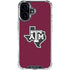 Texas A&M University Black Logo iPhone 17 Clear Case