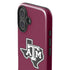 Texas A&M University Black Logo iPhone 17 Impact Case