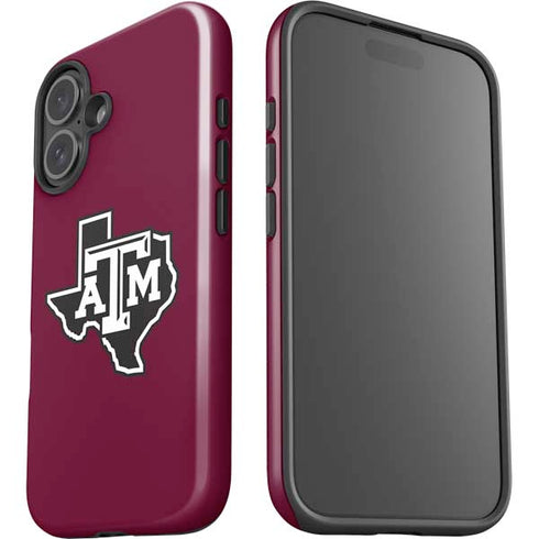 Texas A&M University Black Logo iPhone 17 Impact Case