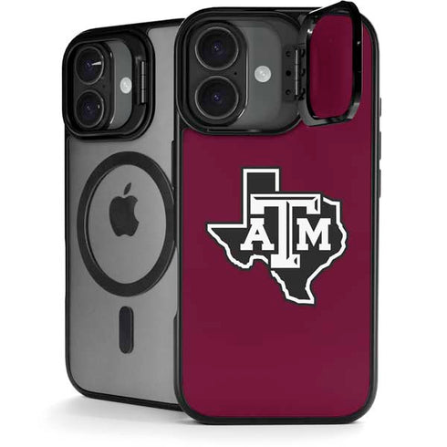 Texas A&M University Black Logo iPhone 17 Kickstand Case