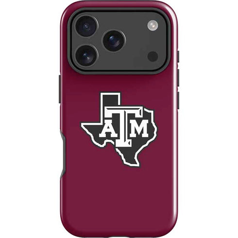 Texas A&M University Black Logo iPhone 17 Pro Impact Case