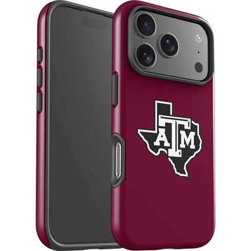 Texas A&M University Black Logo iPhone 17 Pro Impact Case