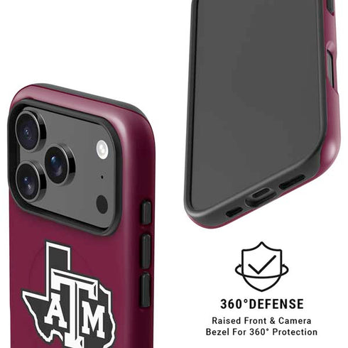 Texas A&M University Black Logo iPhone 17 Pro Magsafe Impact Case