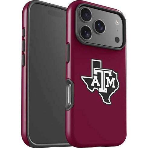 Texas A&M University Black Logo iPhone 17 Pro Max Impact Case
