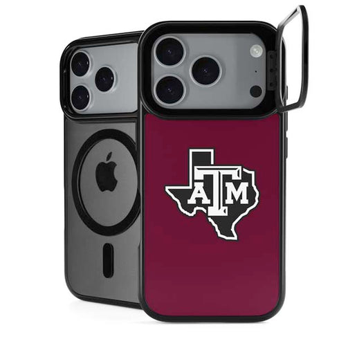 Texas A&M University Black Logo iPhone 17 Pro Max Kickstand Case