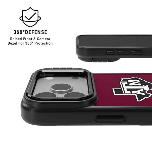 Texas A&M University Black Logo iPhone 17 Pro Max Kickstand Case