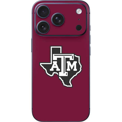 Texas A&M University Black Logo iPhone 17 Pro Max Skin