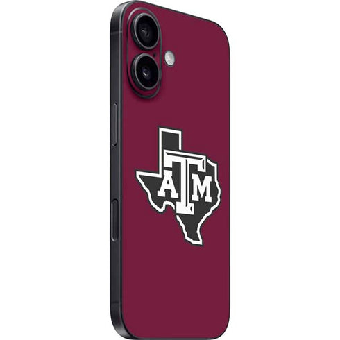 Texas A&M University Black Logo iPhone 17 Skin
