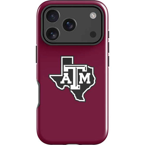 Texas A&M University Black Logo iPhone 18 Pro Impact Case