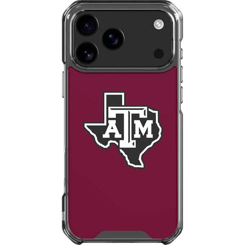 Texas A&M University Black Logo iPhone 18 Pro Max Clear Case