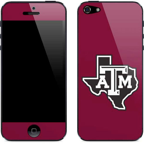 Texas A&M University Black Logo iPhone 5/5s/5SE Skin