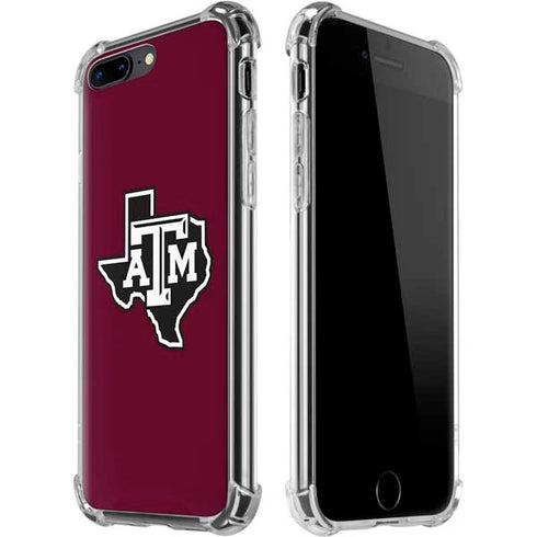 Texas A&M University Black Logo iPhone 7/8 Plus Clear Case