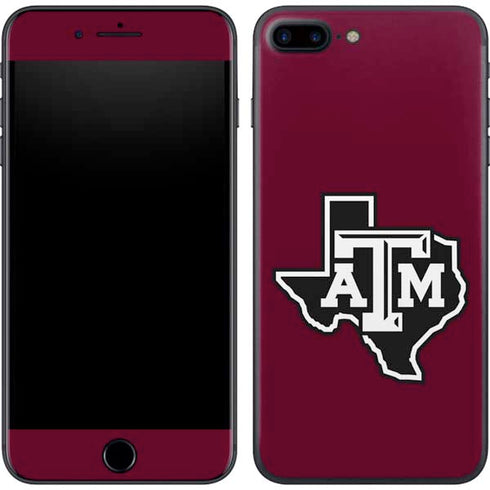 Texas A&M University Black Logo iPhone 7 Plus Skin