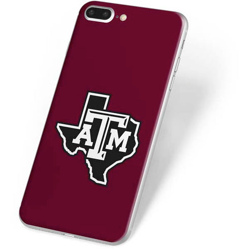 Texas A&M University Black Logo iPhone 8 Plus Skin