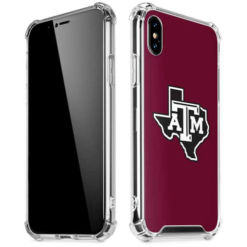 Texas A&M University Black Logo iPhone X/XS Clear Case