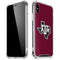 Texas A&M University Black Logo iPhone X/XS Clear Case