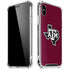 Texas A&M University Black Logo iPhone X/XS Clear Case