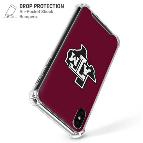 Texas A&M University Black Logo iPhone X/XS Clear Case