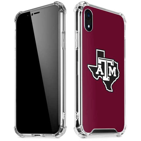 Texas A&M University Black Logo iPhone XR Clear Case