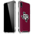 Texas A&M University Black Logo iPhone XR Clear Case