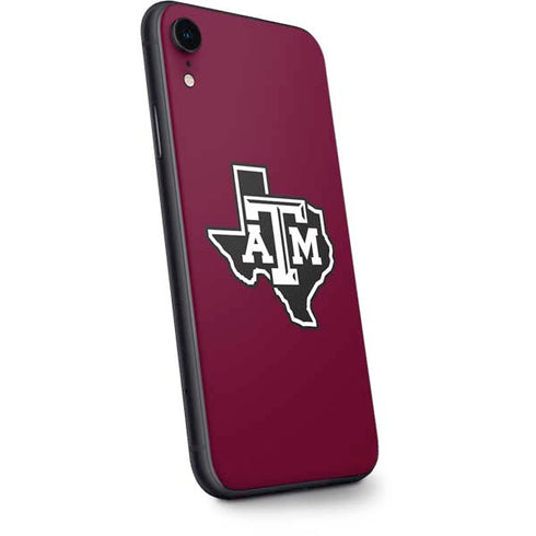 Texas A&M University Black Logo iPhone XR Skin