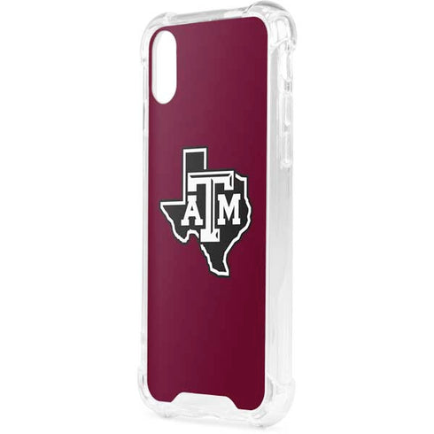 Texas A&M University Black Logo iPhone XS Clear Case