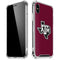 Texas A&M University Black Logo iPhone XS Max Clear Case