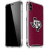 Texas A&M University Black Logo iPhone XS Max Clear Case