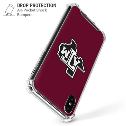 Texas A&M University Black Logo iPhone XS Max Clear Case