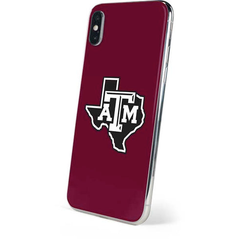Texas A&M University Black Logo iPhone XS Skin
