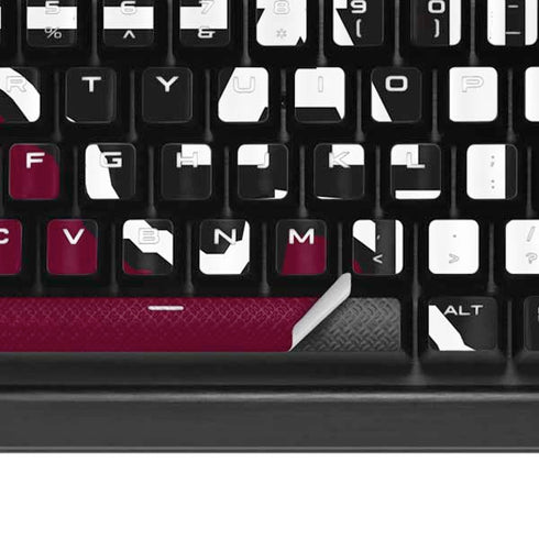 Texas A&M University Black Logo K95 RGB PLATINUM Mechanical Gaming Keyboard Skin
