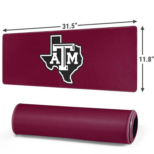 Texas A&M University Black Logo Gaming Mouse Pad