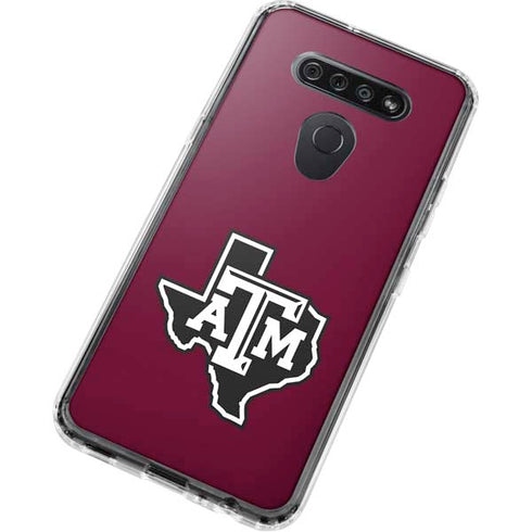 Texas A&M University Black Logo LG K51/Q51 Clear Case