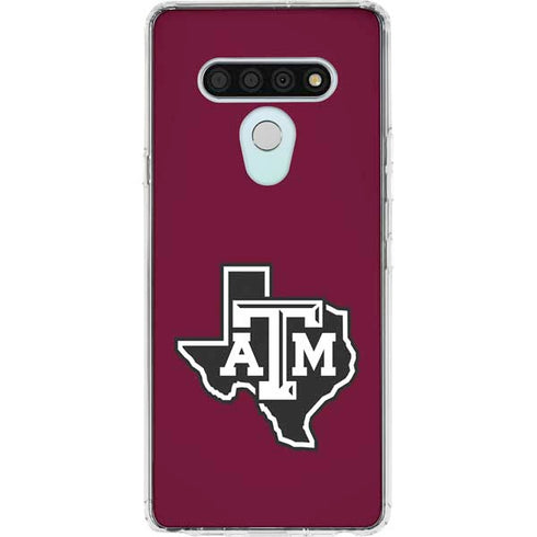 Texas A&M University Black Logo LG Stylo 6 Clear Case