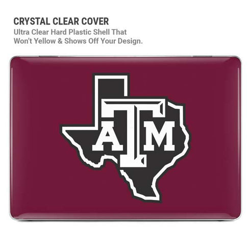 Texas A&M University Black Logo MacBook Air 13in (2020) Case plus Skin